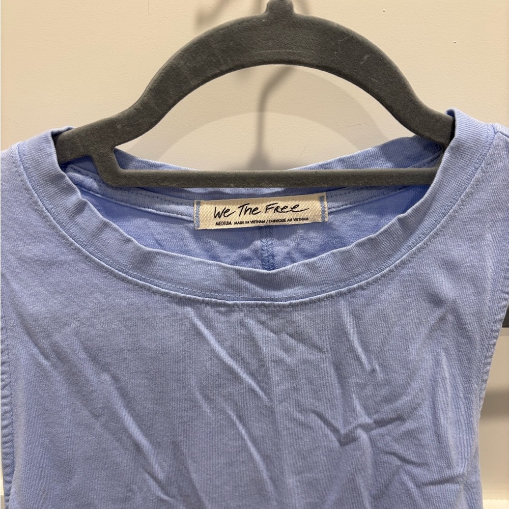 We The Free Sky Blue Sleeveless Top - Picture 2 of 6